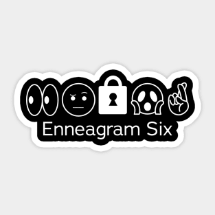 Enneagram 6 T-Shirt | Enneagram Type 6 | Loyalist | Skeptic | Enneagram Gifts | Unisex - Men & Women's Tee Sticker